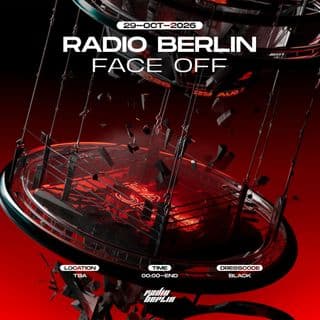 תמונת נושא למסיבת טכנו RADIO BERLIN // FACE OFF בתל אביב עם דיג'יים מתמודדים, 29.10.2026